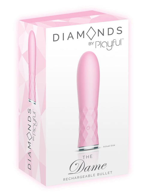 Playful Diamonds The Dame - Rechargeable Bullet Pink